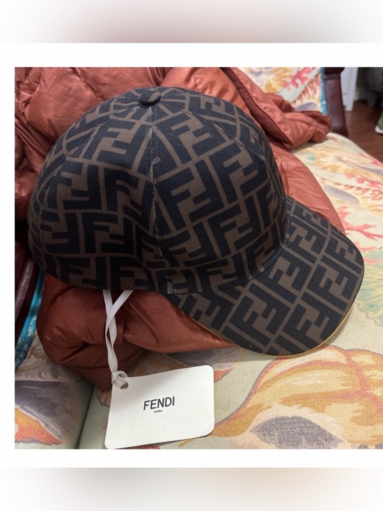 Fendi Other - Fendi Black & Brown FF Logo Baseball Cap